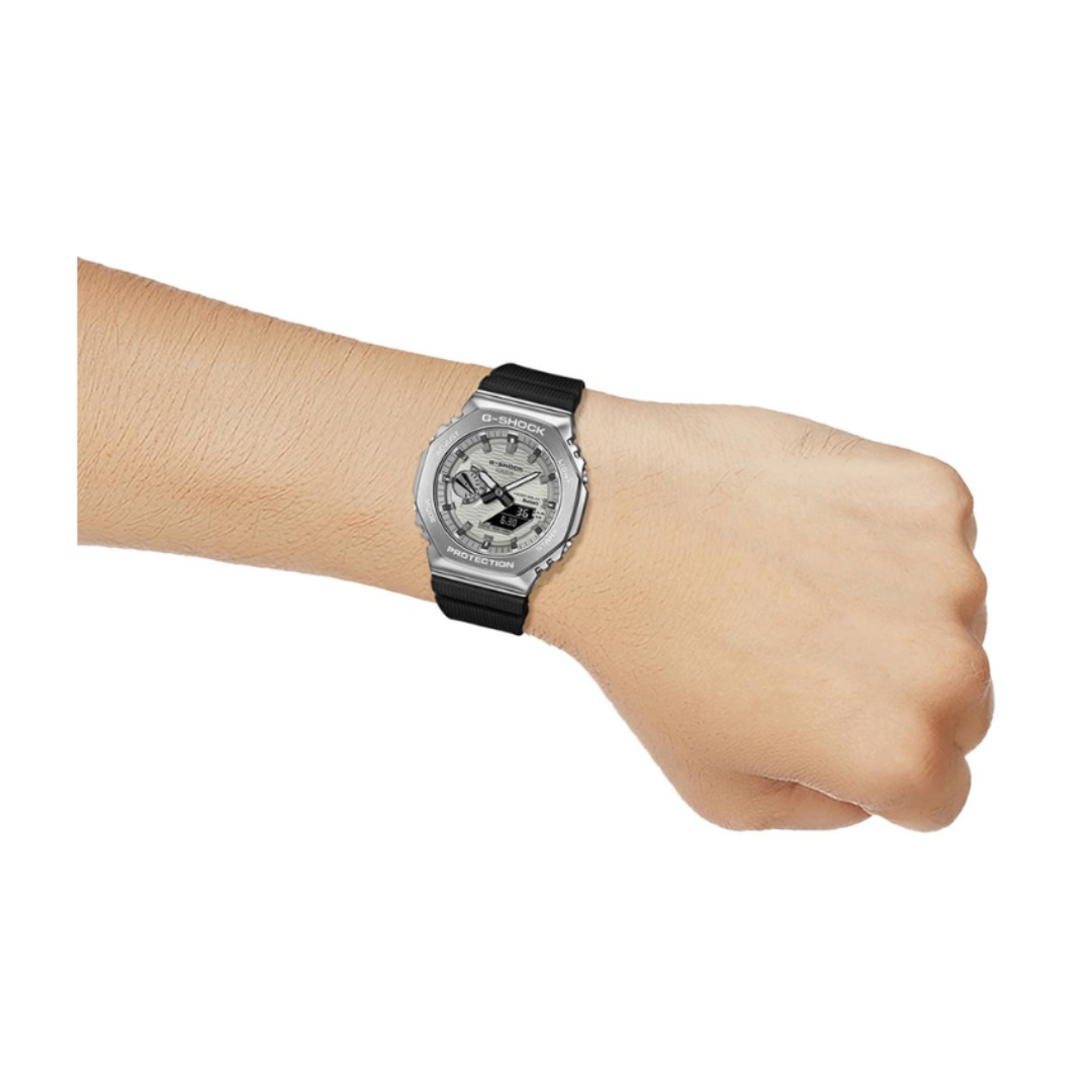 Casio GBM-2100A-8BDR G1736 | G-Shock Men Solar Yellow Dial Analog-Digital Resin Watch
