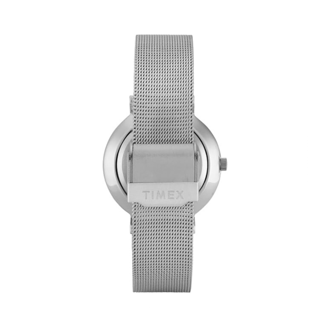 Timex TWEL12922 | Trendline Women Quartz Blue Dial Analog Mesh Watch.
