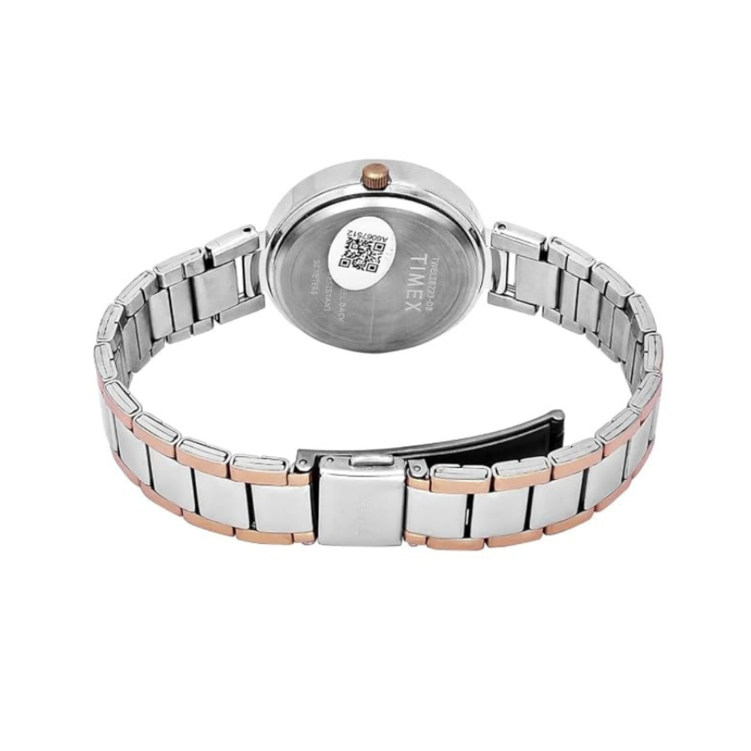 Timex TWEL18723 | Trendline Women Quartz Silver Dial Analog Stainless Steel Watch.