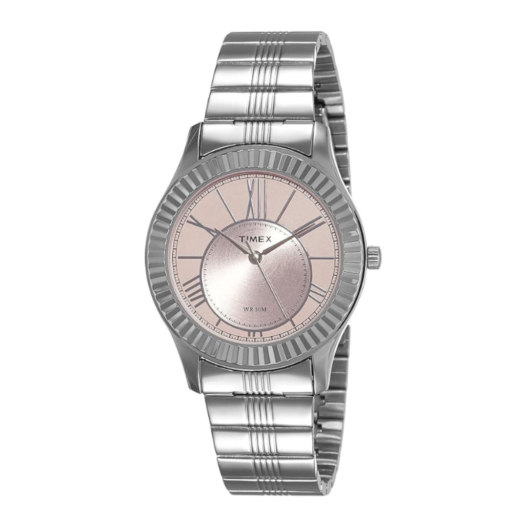 Timex TW0TL9000 | TIMEX Analog Pink Dial Women's Watch.