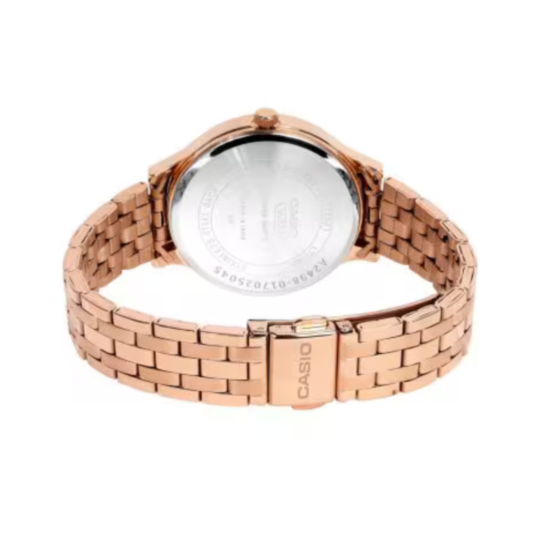 Casio A2498 | Enticer Women Quartz Green Dial Analog Stainless Steel Watch.