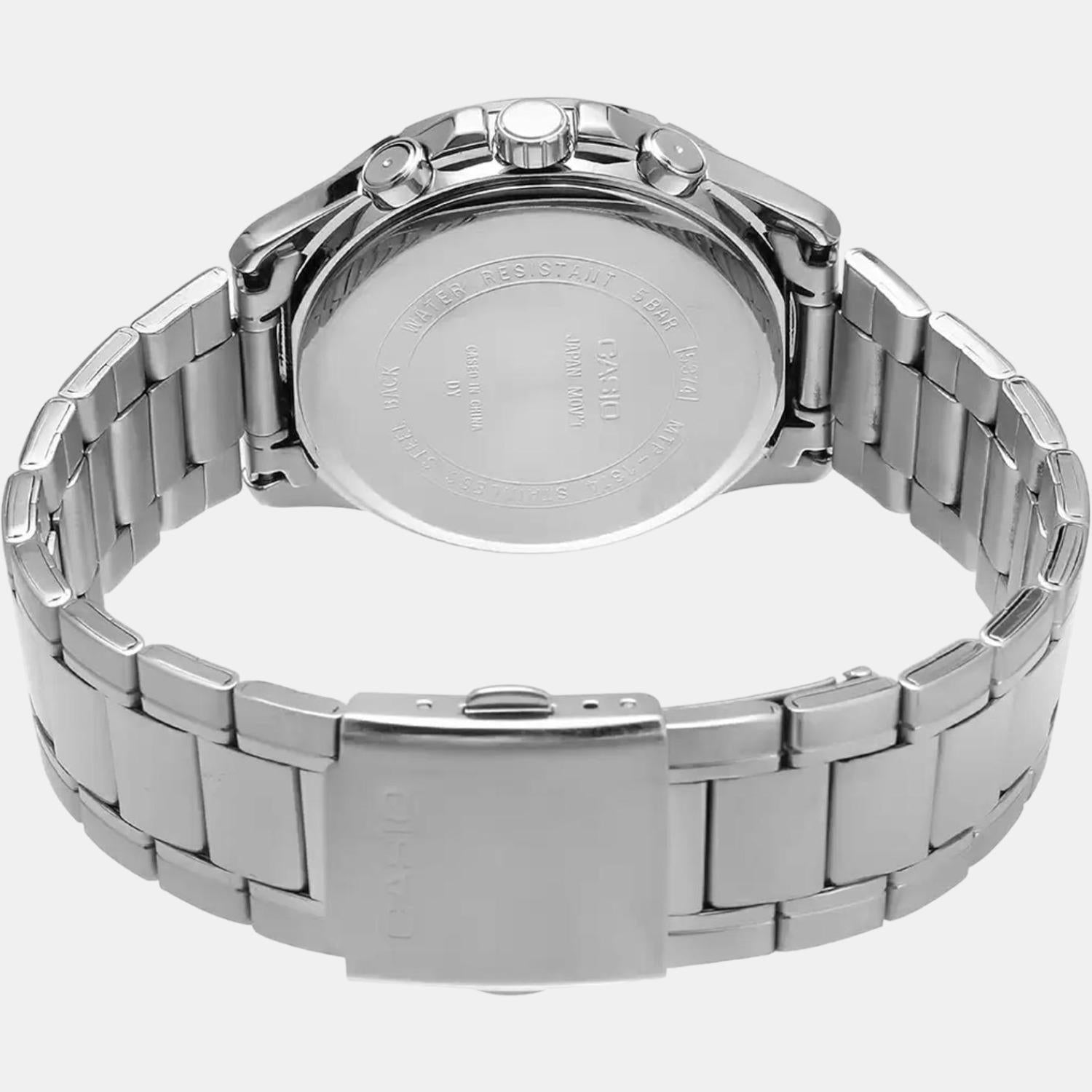 Enticer Men Quartz Black Dial Chronograph Stainless Steel Watch A832