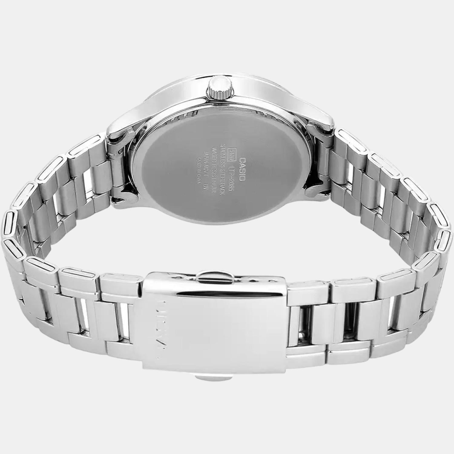 Enticer Women Quartz White Dial Chronograph Stainless Steel Watch A848