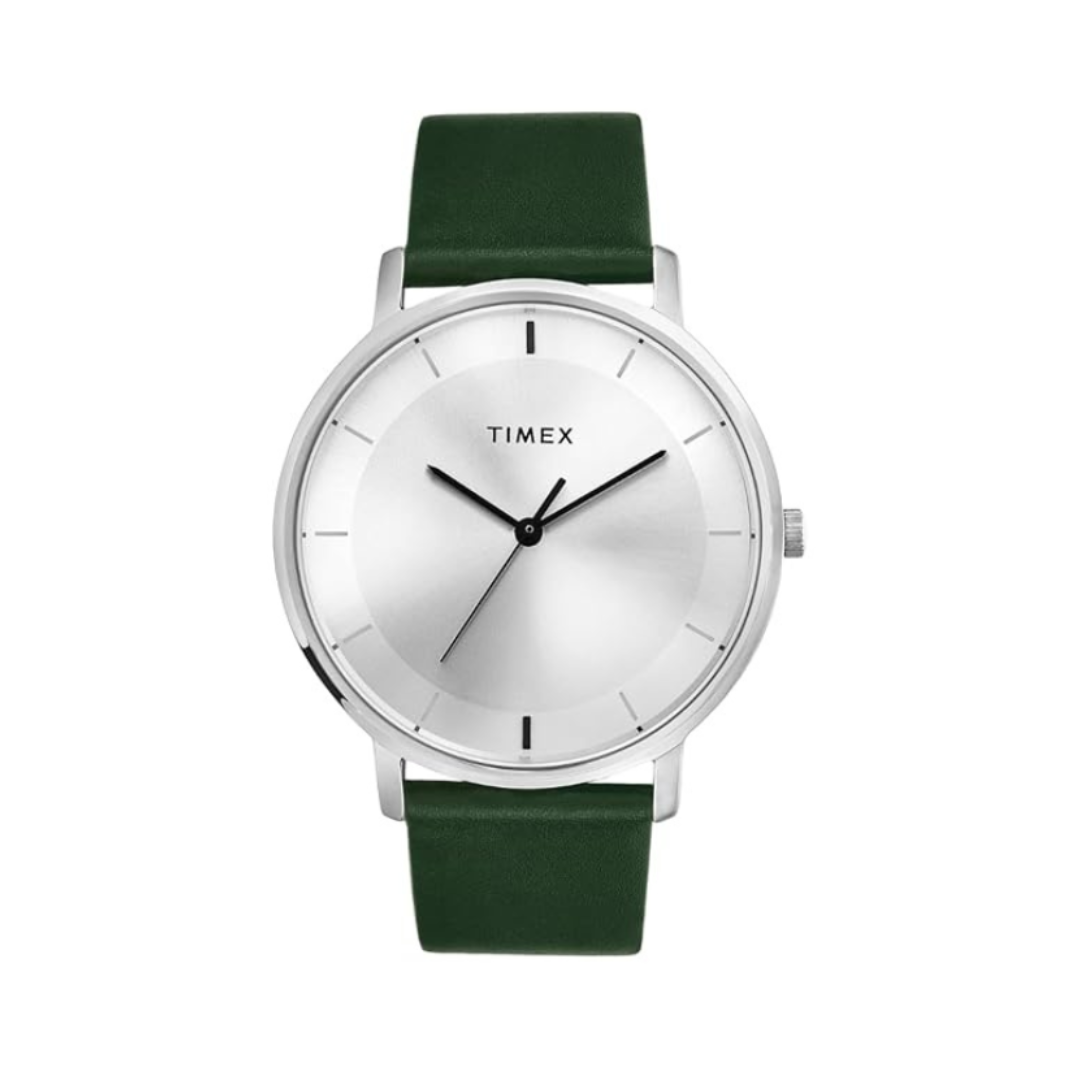 Timex TW0TG8013 | Trendline Men Quartz Silver Dial Analog Leather Watch