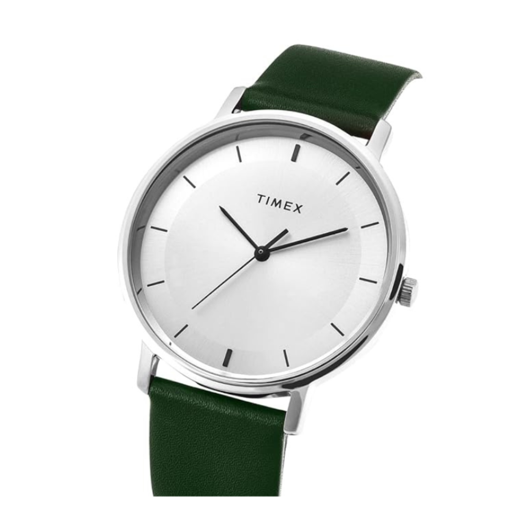 Timex TW0TG8013 | Trendline Men Quartz Silver Dial Analog Leather Watch