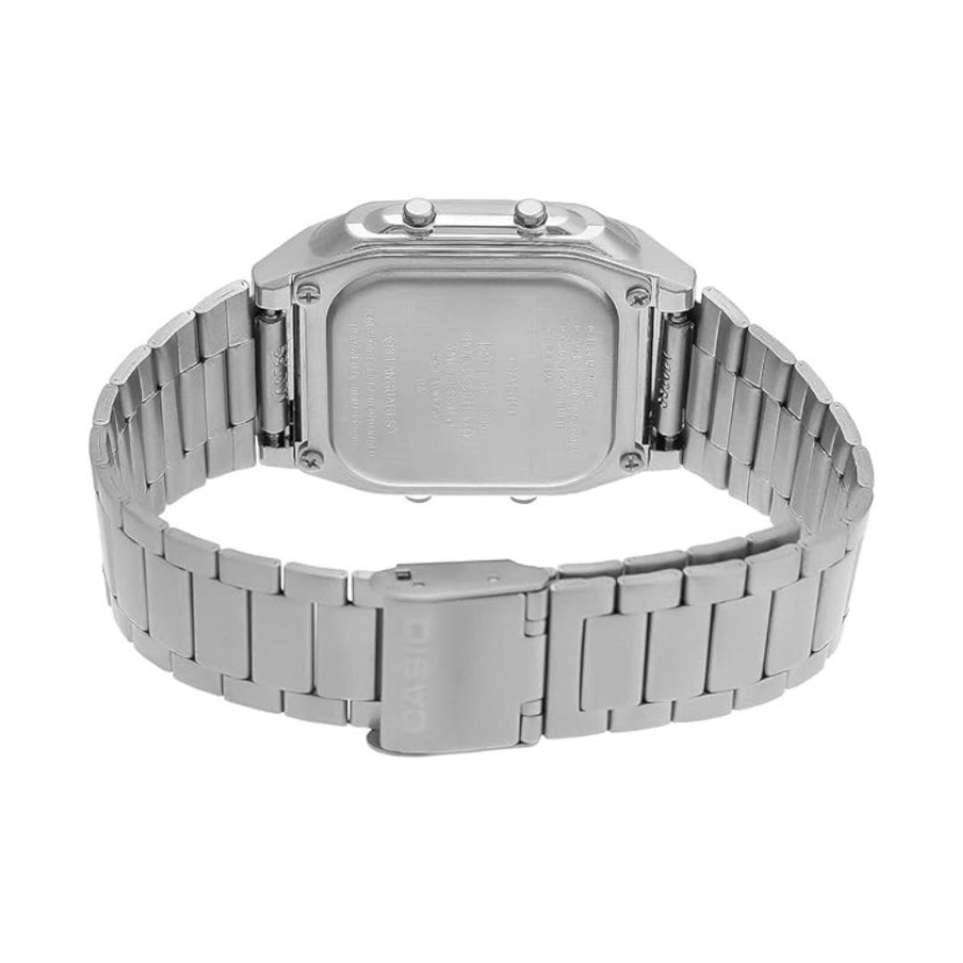 Casio DB-360-1ADF DB27 | Vintage Unisex Quartz Silver Dial Digital Stainless Steel Watch.