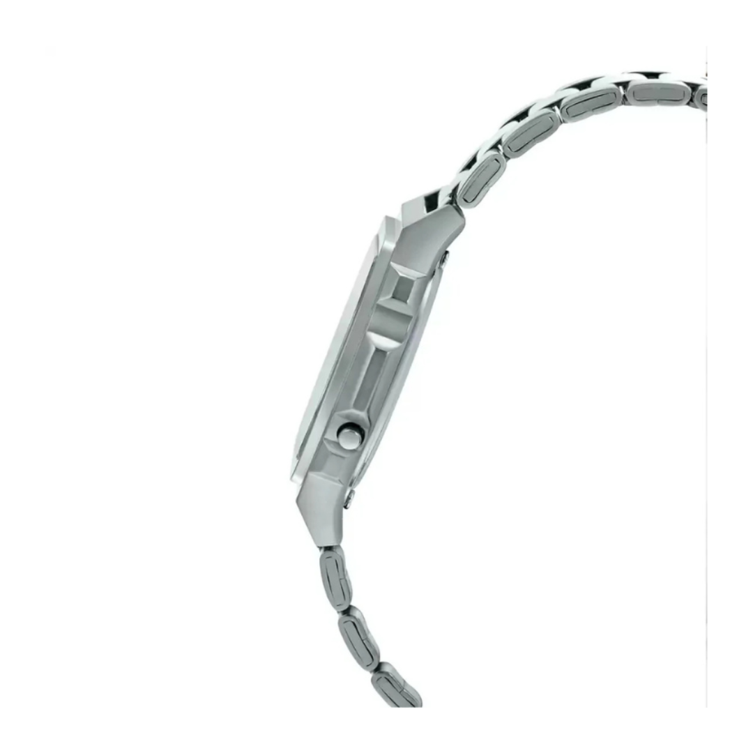 Casio A1000D-7EF D193 | Vintage Unisex Quartz Silver Dial Digital Stainless Steel Watch