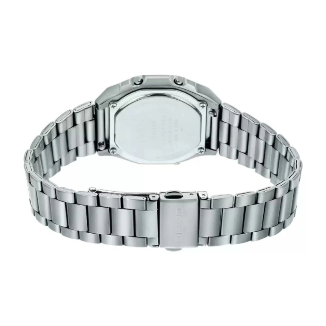Casio A1000D-7EF D193 | Vintage Unisex Quartz Silver Dial Digital Stainless Steel Watch