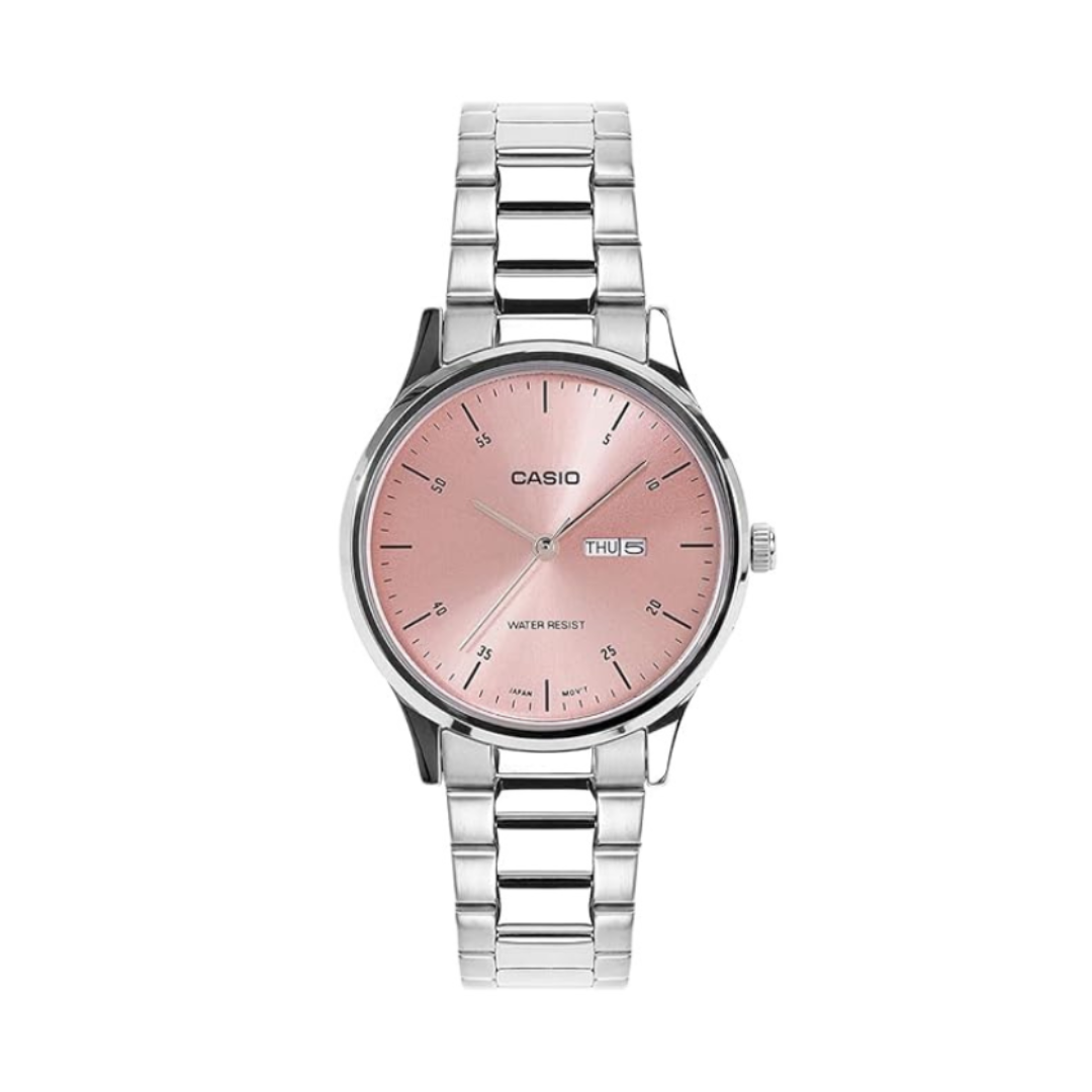 Casio LTP-SN8YD-4B A2505 | Enticer Women Quartz Pink Dial Analog Stainless Steel Watch