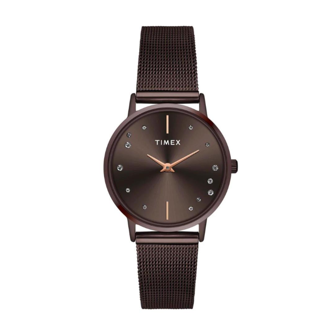 Timex TWEL15619 | Trendline Women Quartz Dial Analog Stainless Steel Watch.
