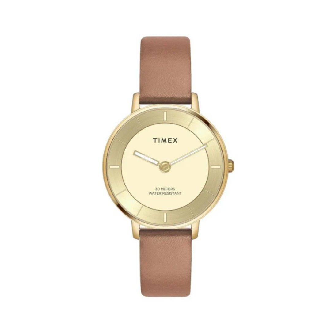 Timex TWEL15822 | Trendline Women Quartz Dial Analog Leather Watch.