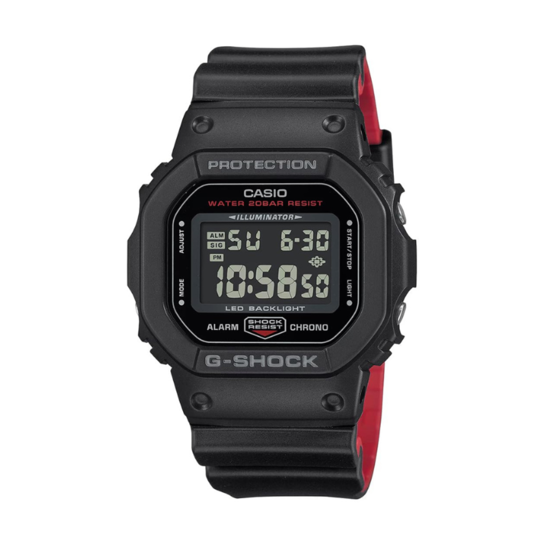 Casio DW-5600UHR-1DR G1515 | G-Shock Men Quartz Black Dial Digital Resin Watch.