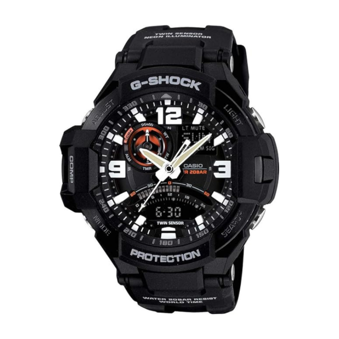 Casio GA-1000-1ADR G435 | G-Shock Men Quartz Black Dial Analog-Digital Resin Watch