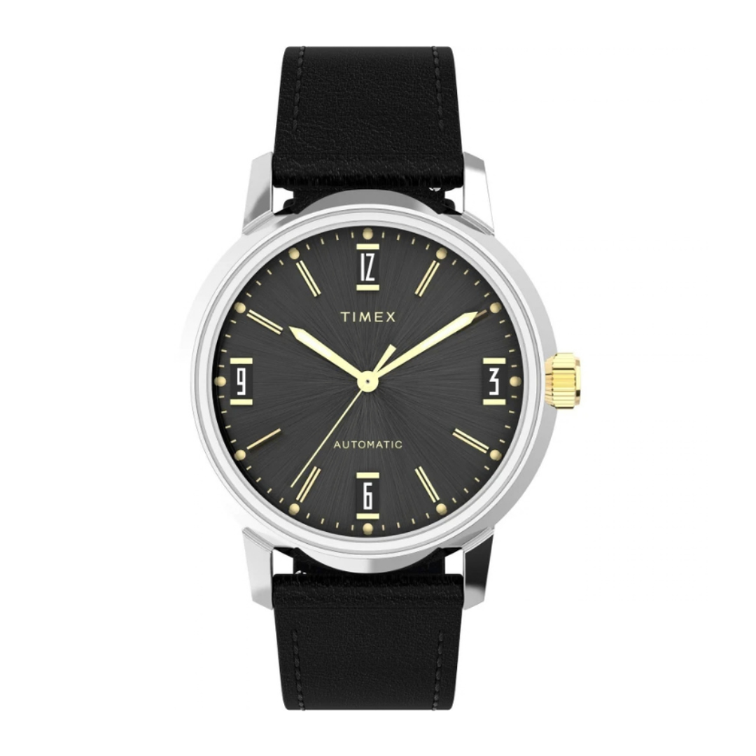 Timex TW2W33900U9 | Marlin Automatic 40mm Leather Strap Watch.