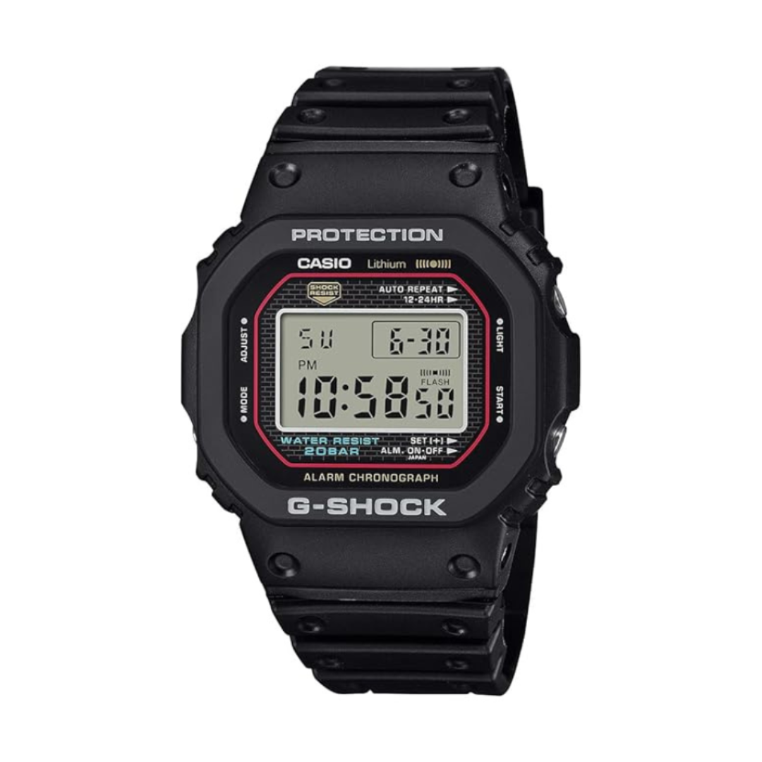 Casio DW-5000R-1ADR G1660 | G-Shock Men Quartz Black Dial Digital Resin Watch.