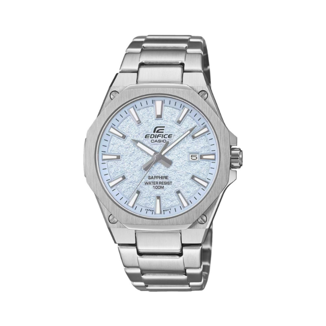 Casio EFR-S108DE-2AVUDF ED677 | Edifice Men Quartz Blue Dial Analog Stainless Steel Watch