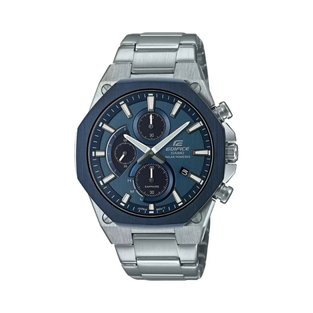 Casio EFS-S570DB-2AUDF EX528 | Edifice Men Quartz Blue Dial Chronograph Stainless Steel Watch