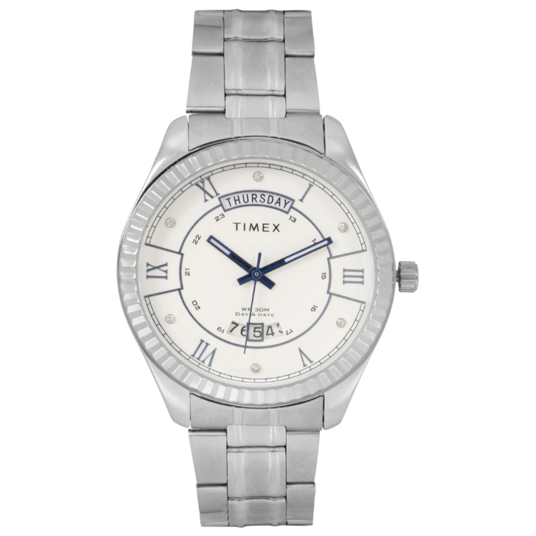 Timex TW0TG6207 | Timex Analog Silver Dial Men's Watch.