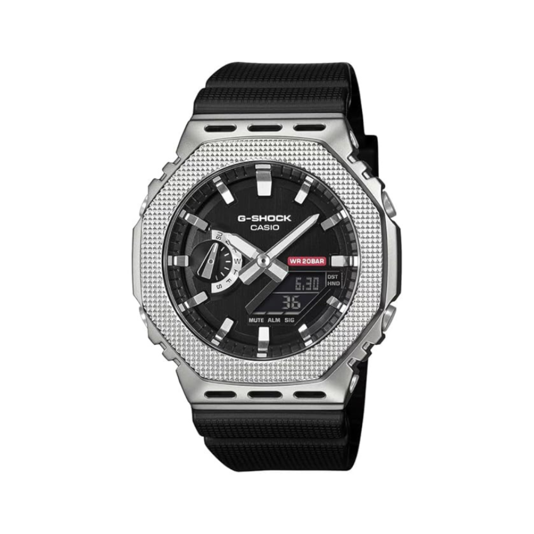 Casio GM-2100M-1ADR G1763 | G-Shock Men Quartz Black Dial Analog-Digital Resin Watch