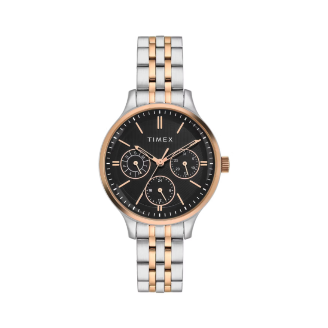 Timex TWEL14837 | Trendline Women Quartz Dial Multi-Function Stainless Steel Watch