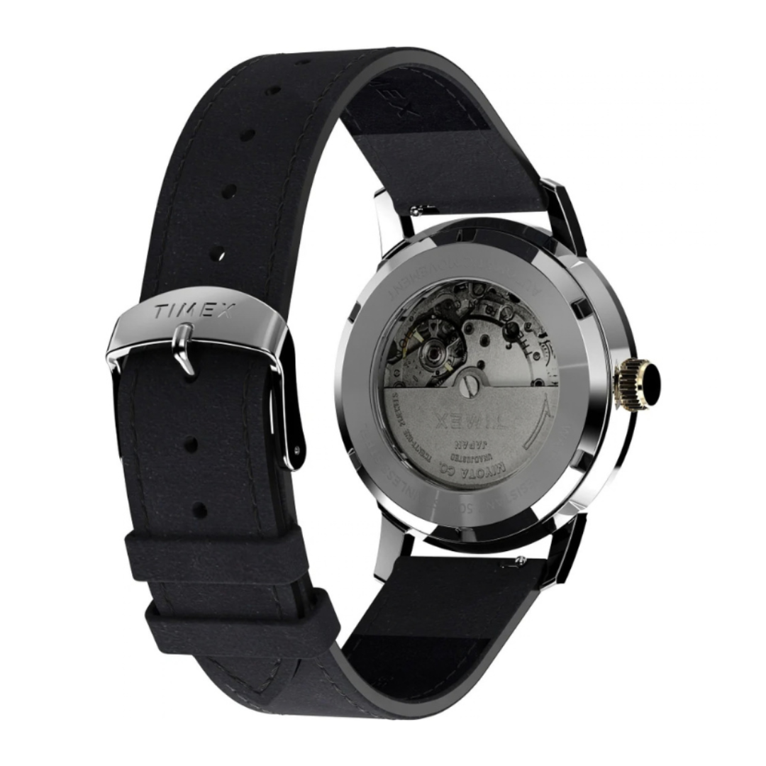 Timex TW2W33900U9 | Marlin Automatic 40mm Leather Strap Watch.