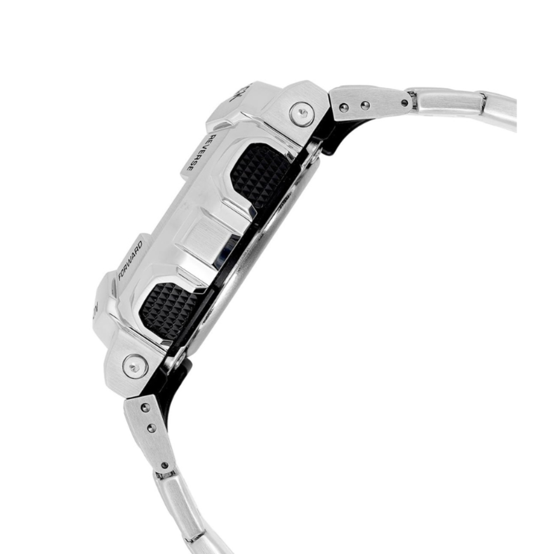 Casio GM-110D-8ADR G1687 | G-Shock Men Quartz Silver Dial Analog-Digital Stainless Steel Watch