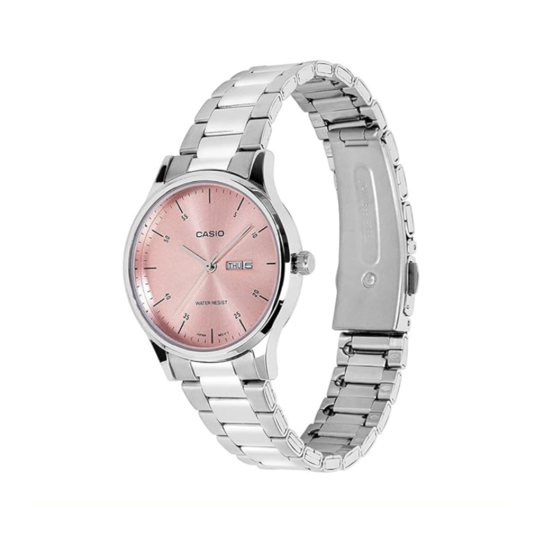 Casio LTP-SN8YD-4B A2505 | Enticer Women Quartz Pink Dial Analog Stainless Steel Watch