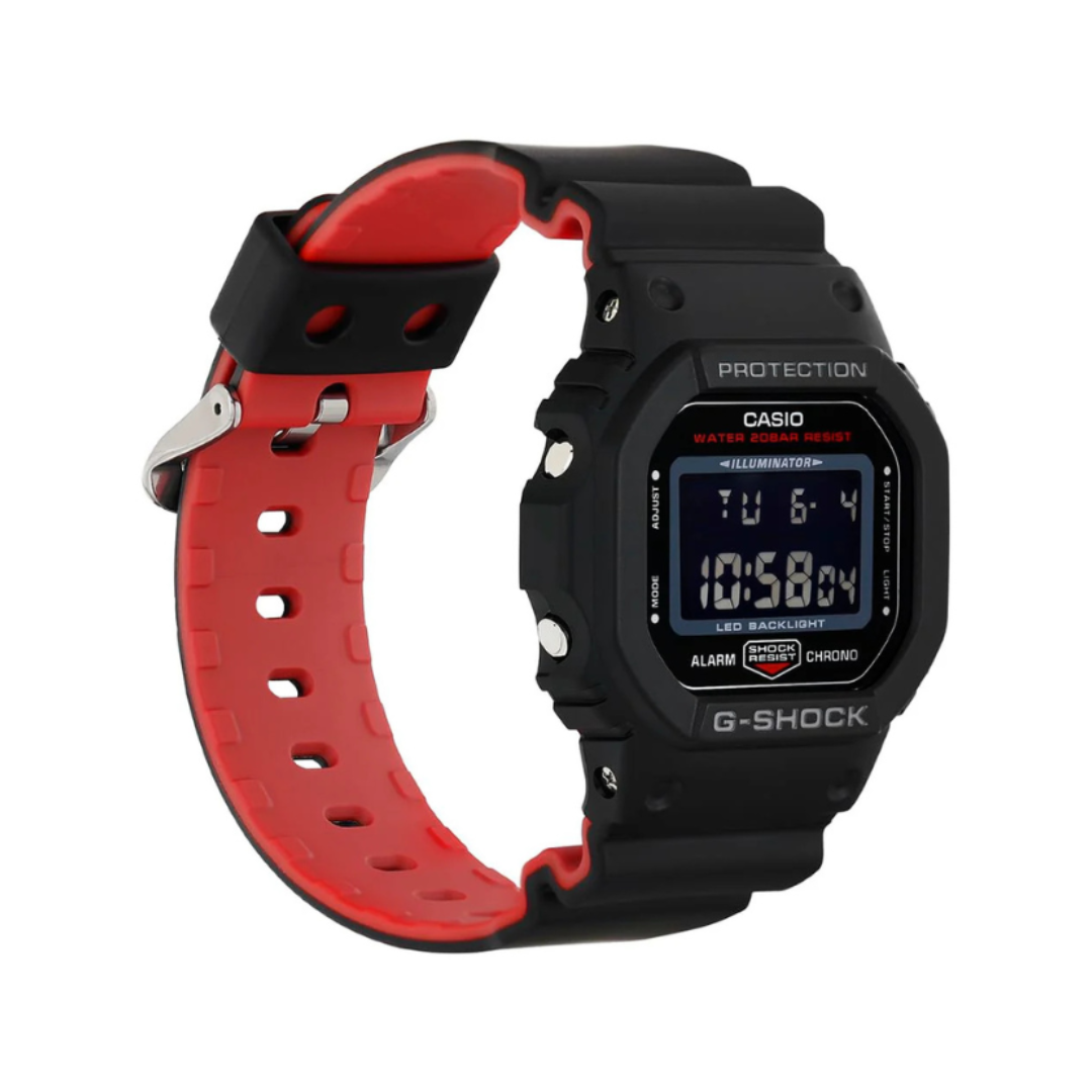 Casio DW-5600UHR-1DR G1515 | G-Shock Men Quartz Black Dial Digital Resin Watch.