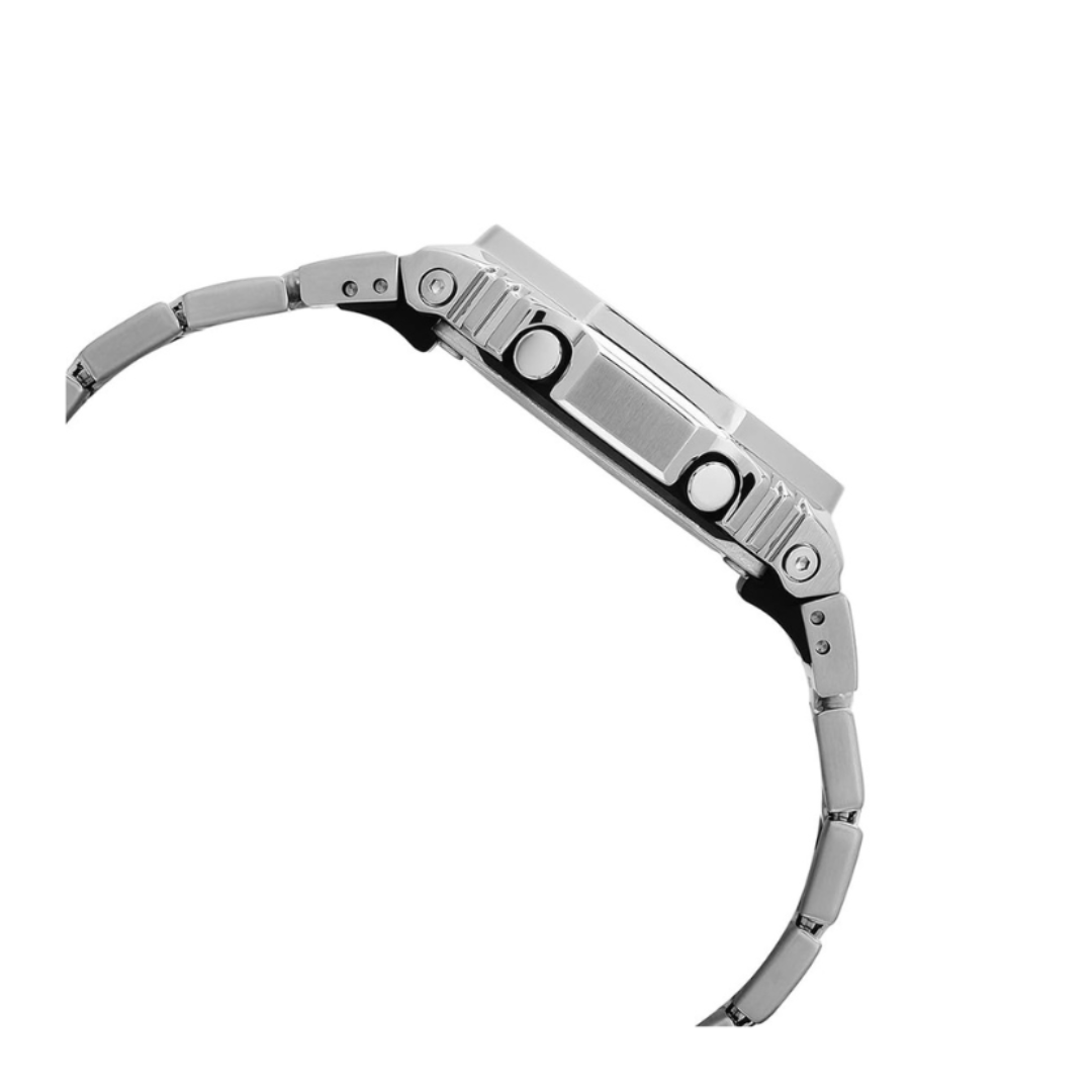 Casio GM-2110D-7ADR G1612 | G-Shock Men Quartz Silver Dial Analog-Digital Stainless Steel Watch