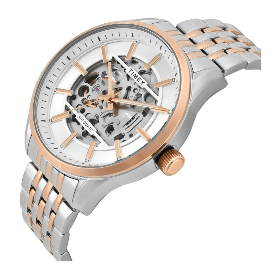 Timex TWEG31601 | Timex Signio Round 45mm Silver Dial Analog Men Watch
