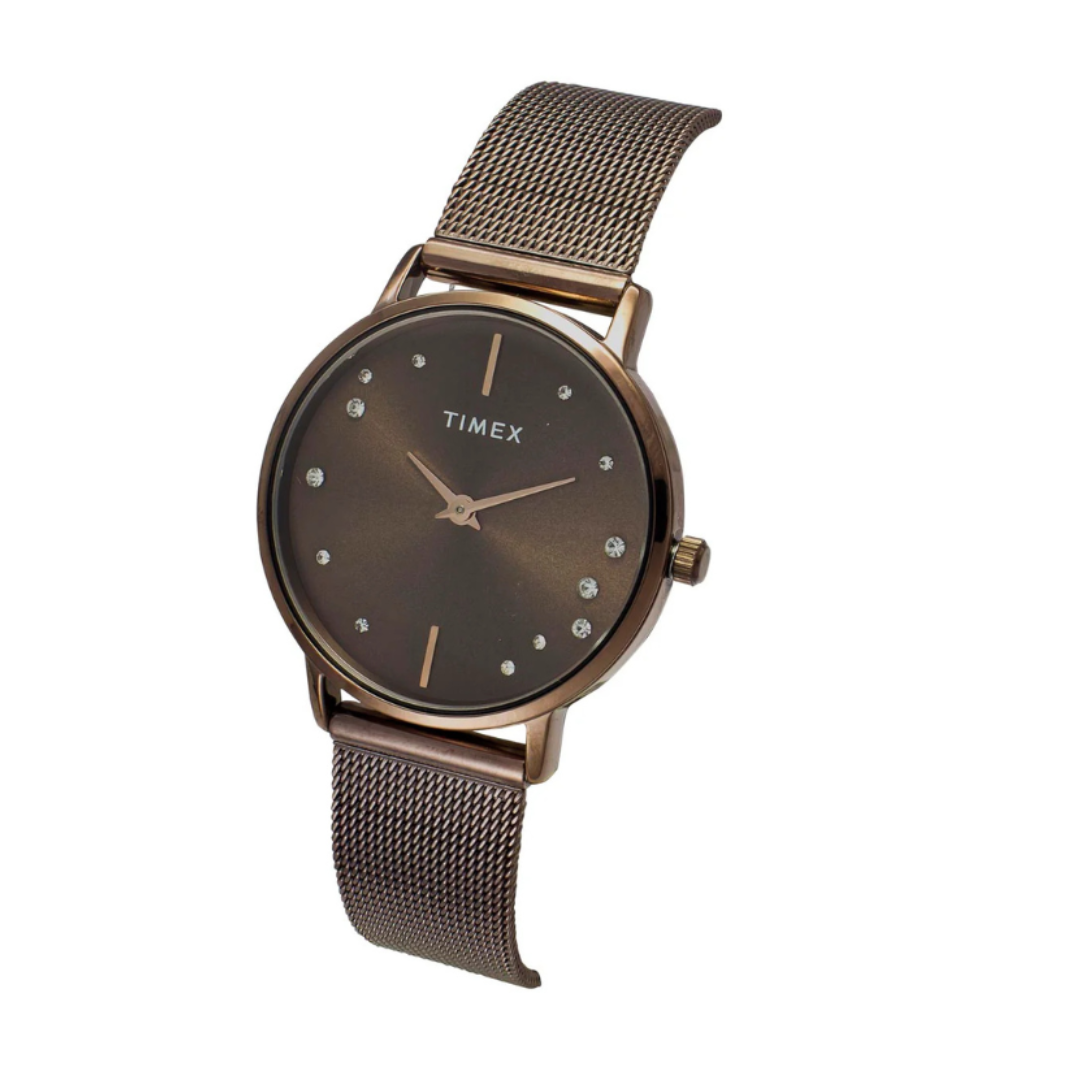 Timex TWEL15619 | Trendline Women Quartz Dial Analog Stainless Steel Watch.