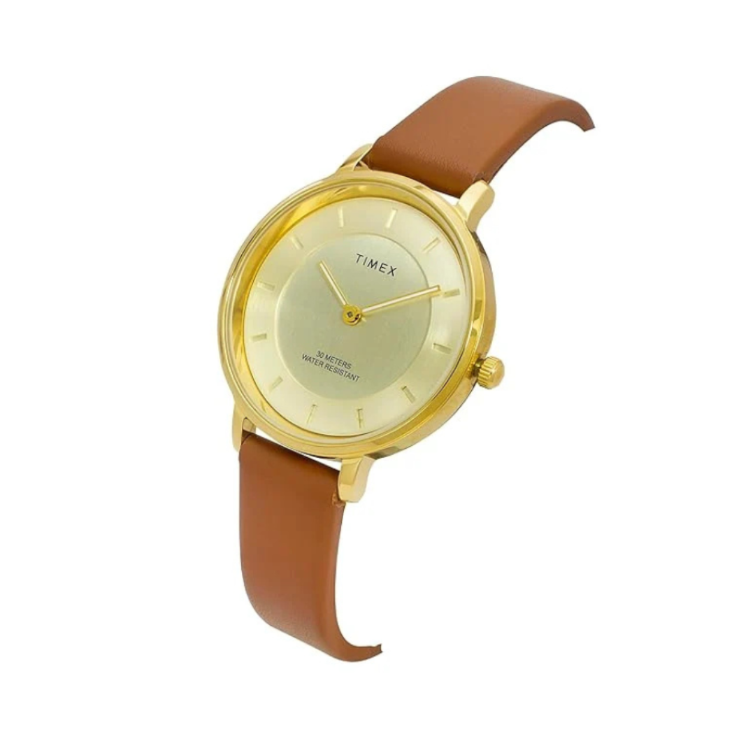 Timex TWEL15822 | Trendline Women Quartz Dial Analog Leather Watch.