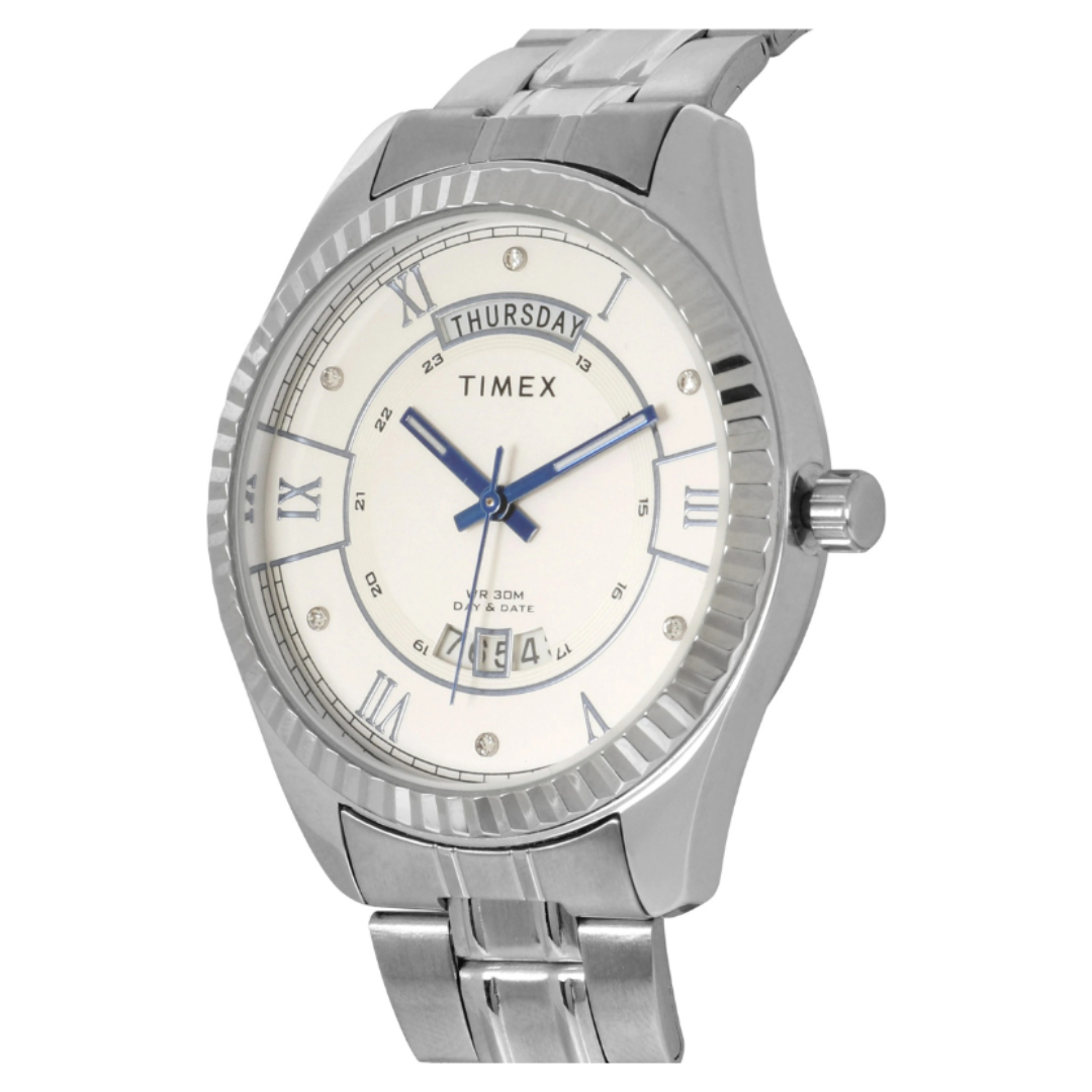 Timex TW0TG6207 | Timex Analog Silver Dial Men's Watch.