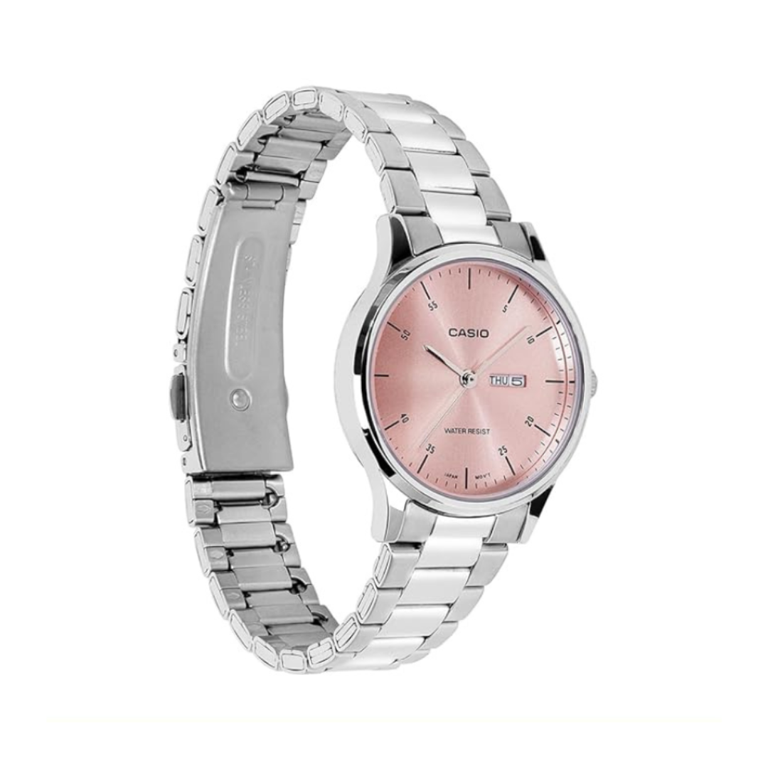 Casio LTP-SN8YD-4B A2505 | Enticer Women Quartz Pink Dial Analog Stainless Steel Watch