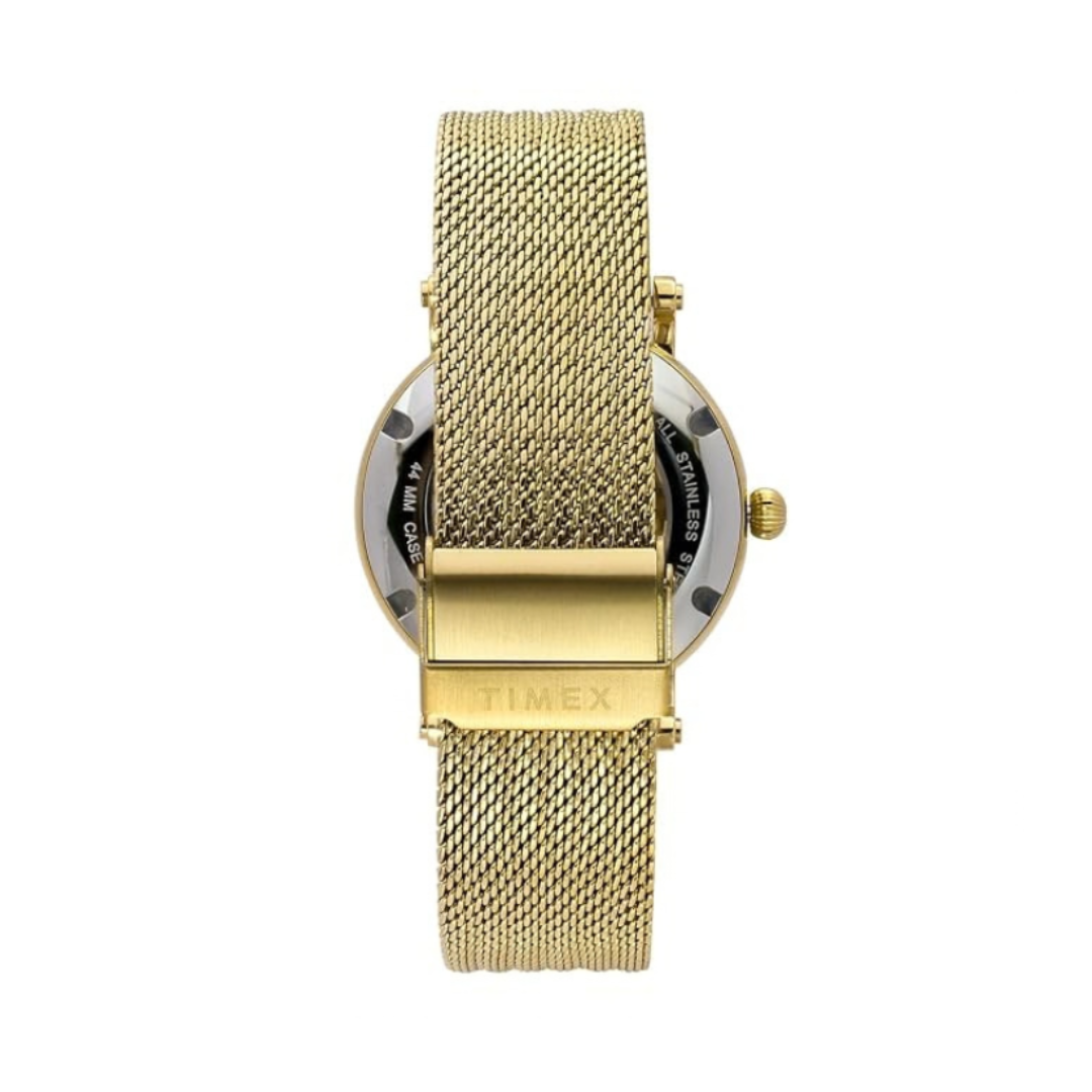 Timex TWEG16721 | Signio Men Automatic Green Dial Analog Mesh Watch.