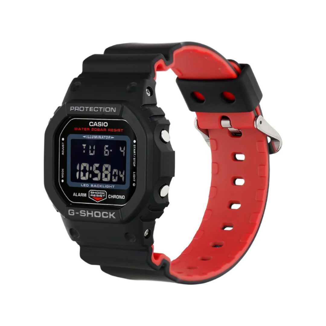 Casio DW-5600UHR-1DR G1515 | G-Shock Men Quartz Black Dial Digital Resin Watch.