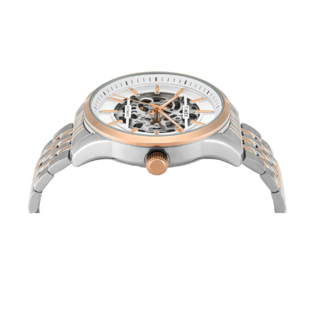 Timex TWEG31601 | Timex Signio Round 45mm Silver Dial Analog Men Watch