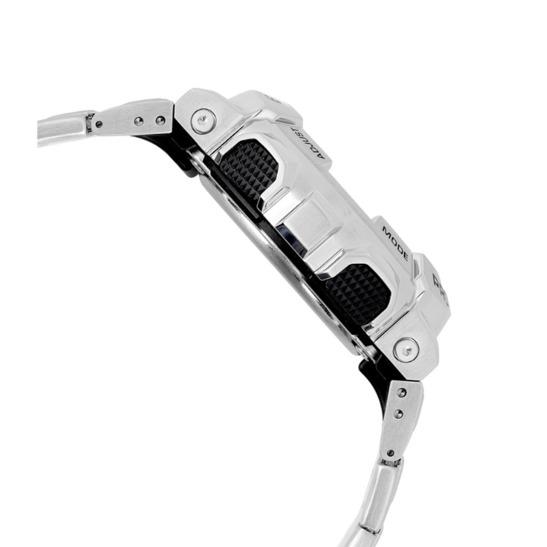 Casio GM-110D-8ADR G1687 | G-Shock Men Quartz Silver Dial Analog-Digital Stainless Steel Watch