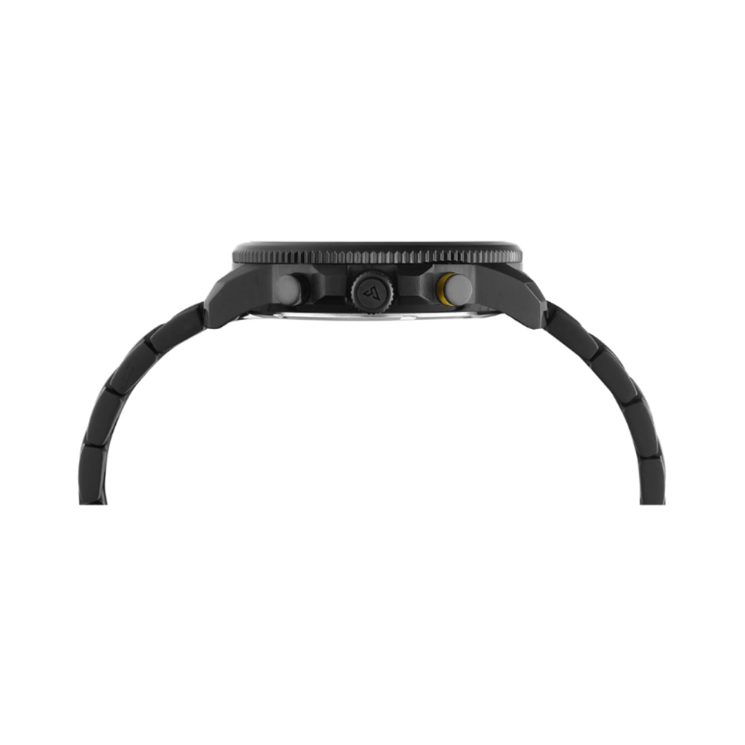 Timex TWEG35003 | Timex Vector Round 46mm Black Dial Analog Men Watch.