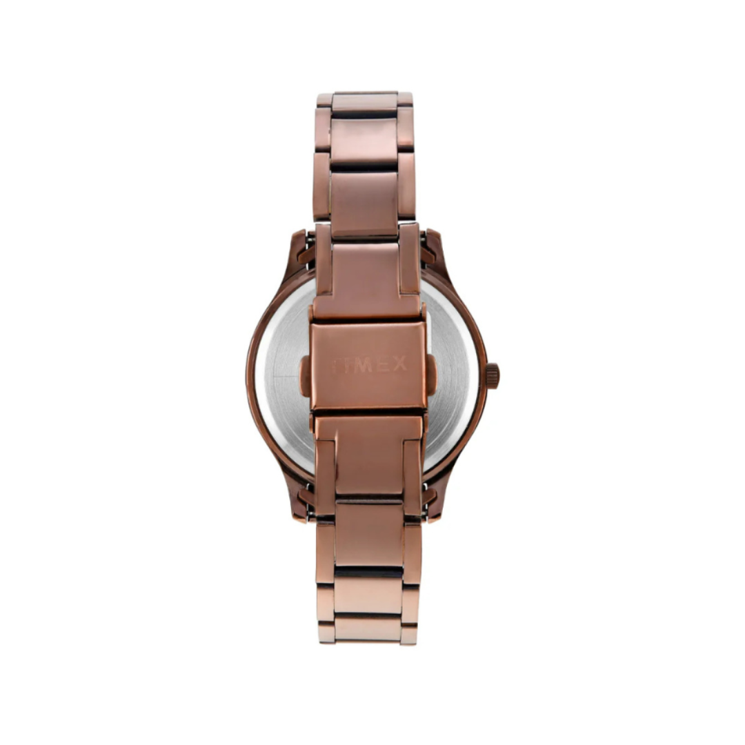 Timex TW000Q820 | Timex Women Brown Round Multifunction Dial Watch