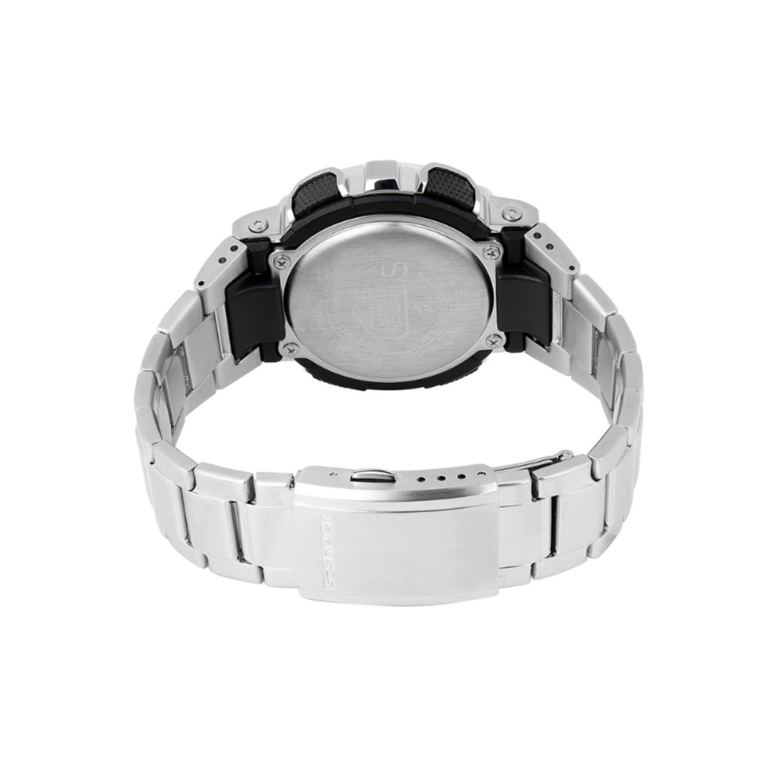 Casio GM-110D-8ADR G1687 | G-Shock Men Quartz Silver Dial Analog-Digital Stainless Steel Watch