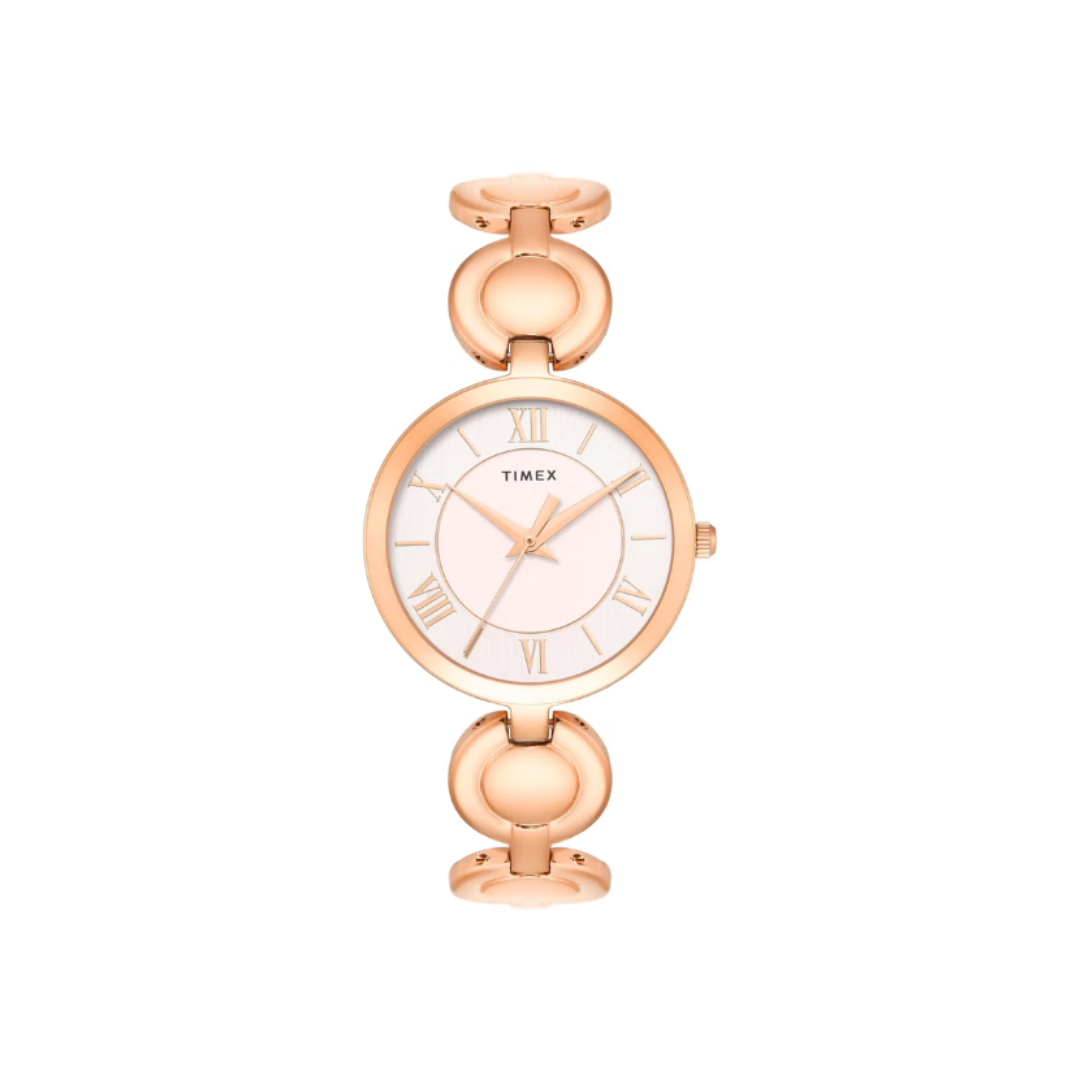 Timex TWTL16401T | Women Quartz Pink Dial Analog Brass Watch