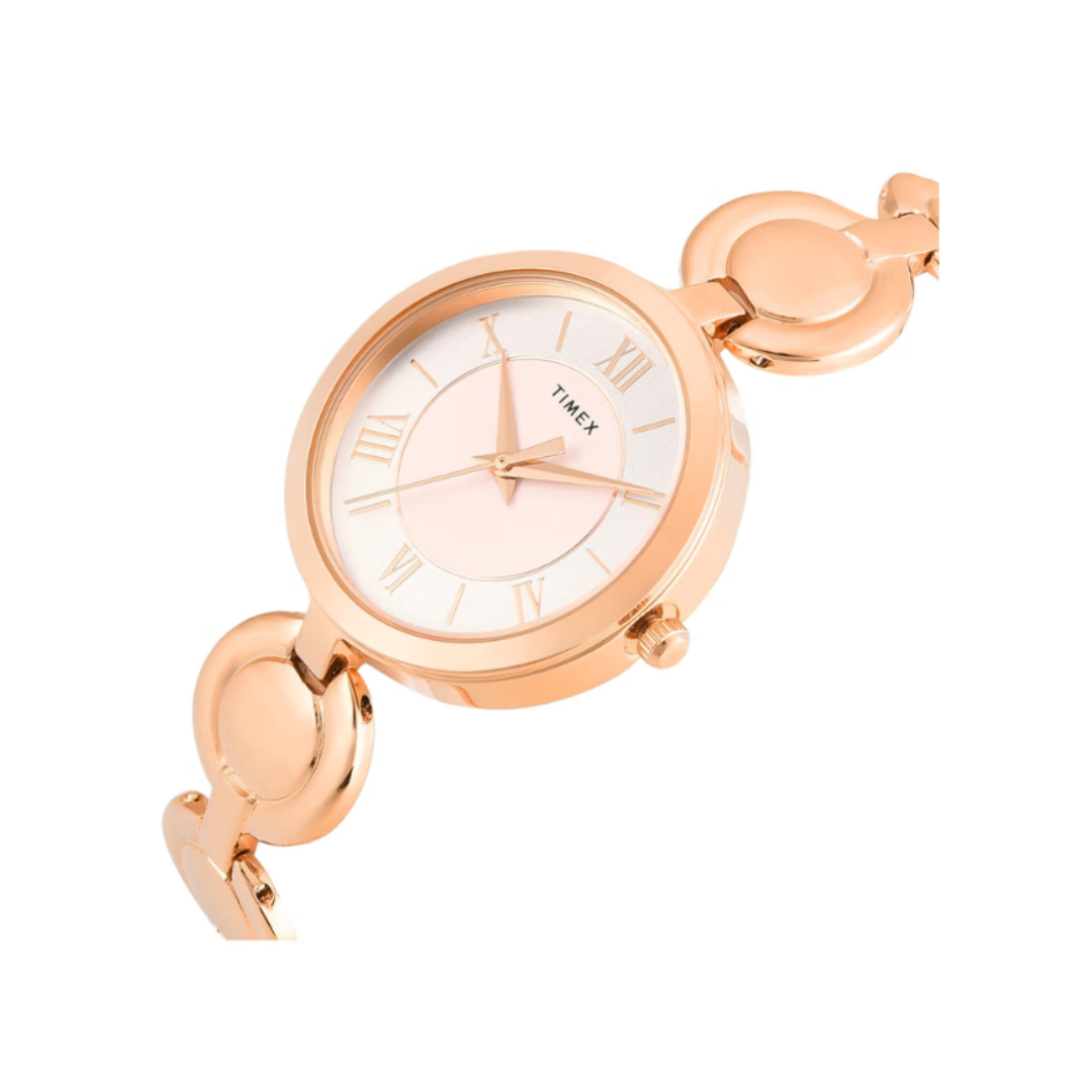 Timex TWTL16401T | Women Quartz Pink Dial Analog Brass Watch
