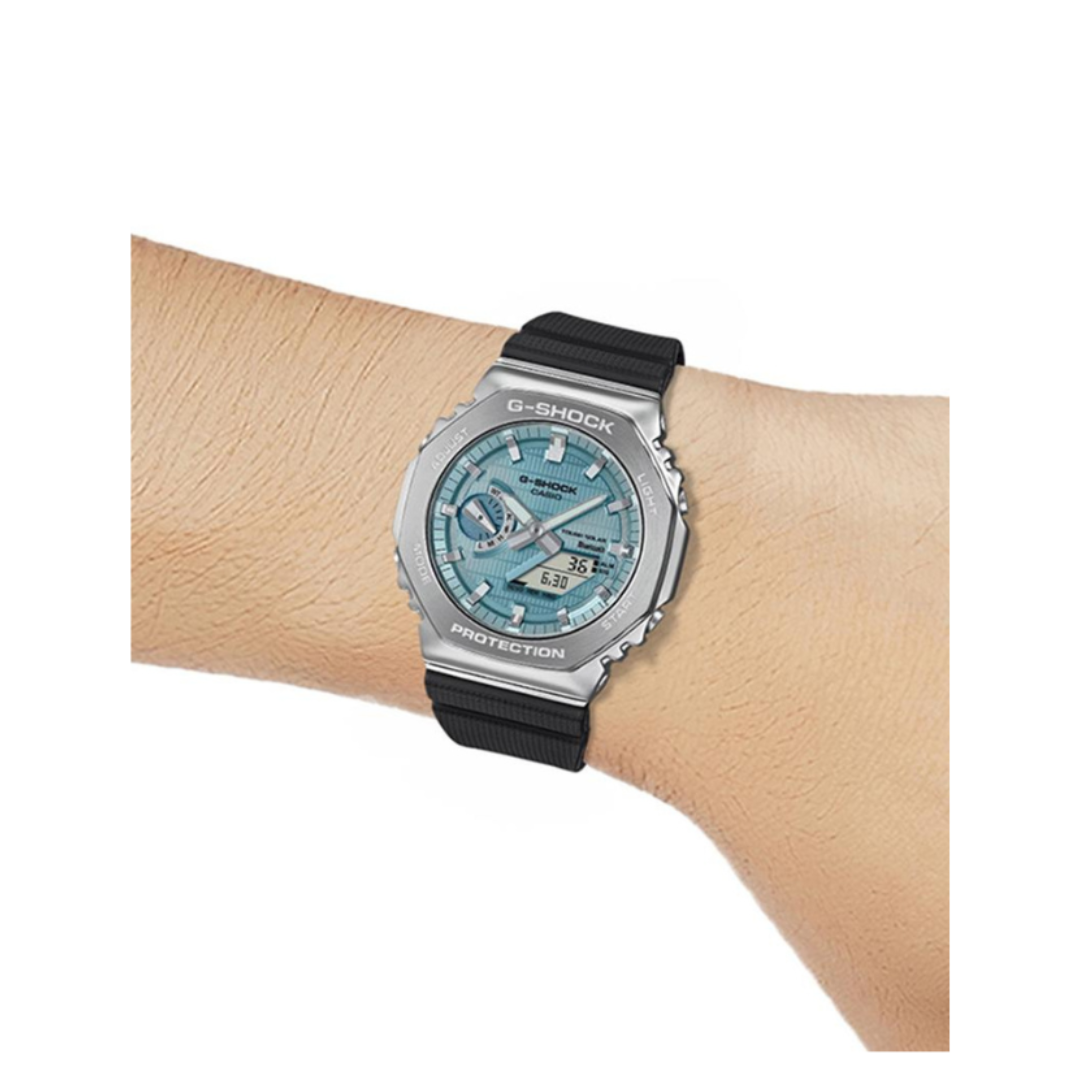 Casio GBM-2100A-1A2DR G1582 | G-Shock Men Quartz Blue Dial Analog-Digital Resin Watch