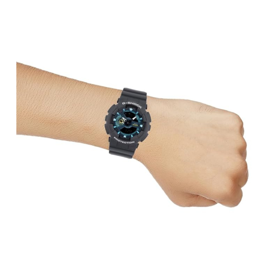 Casio GA-110AS-2ADR G1681 | G-Shock Men Quartz Blue Dial Analog Resin Watch.