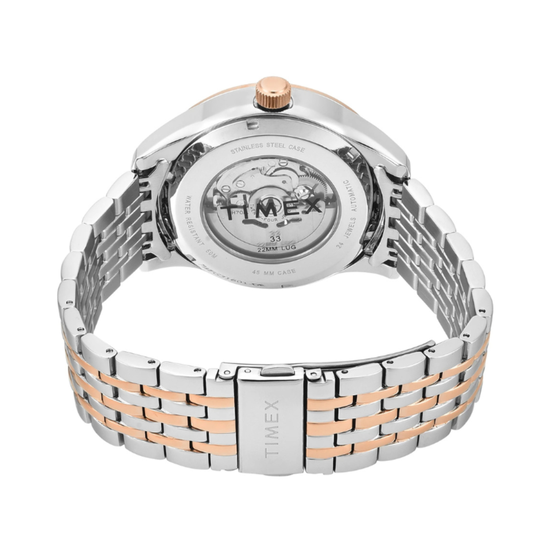Timex TWEG31601 | Timex Signio Round 45mm Silver Dial Analog Men Watch
