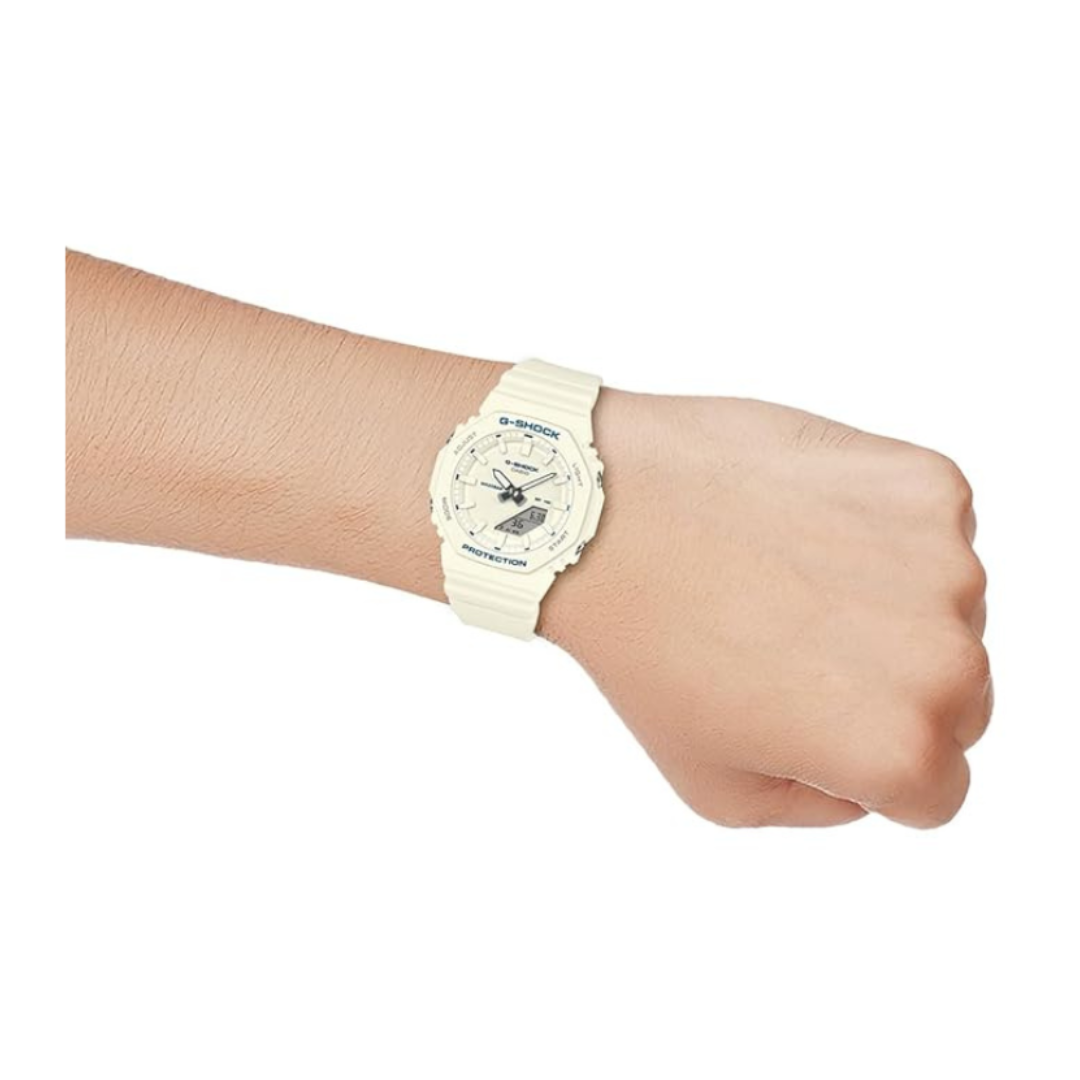 Casio GMA-P2100BA-7ADR G1798 | Women Quartz White Dial Analog-Digital Resin Watch