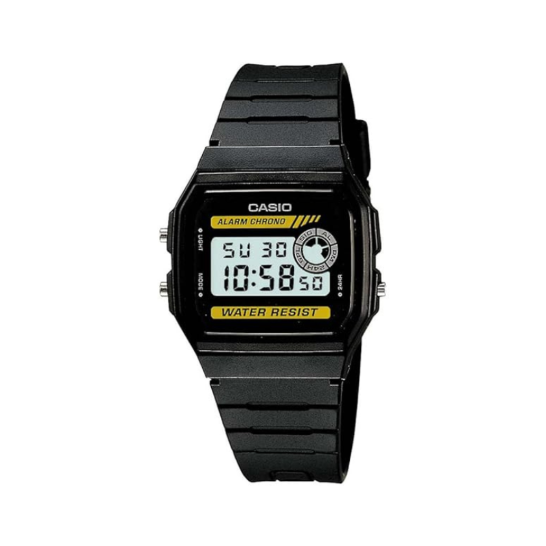 Casio F-94WA-9DG D053 | Youth Unisex Quartz Black Dial Digital Resin Watch