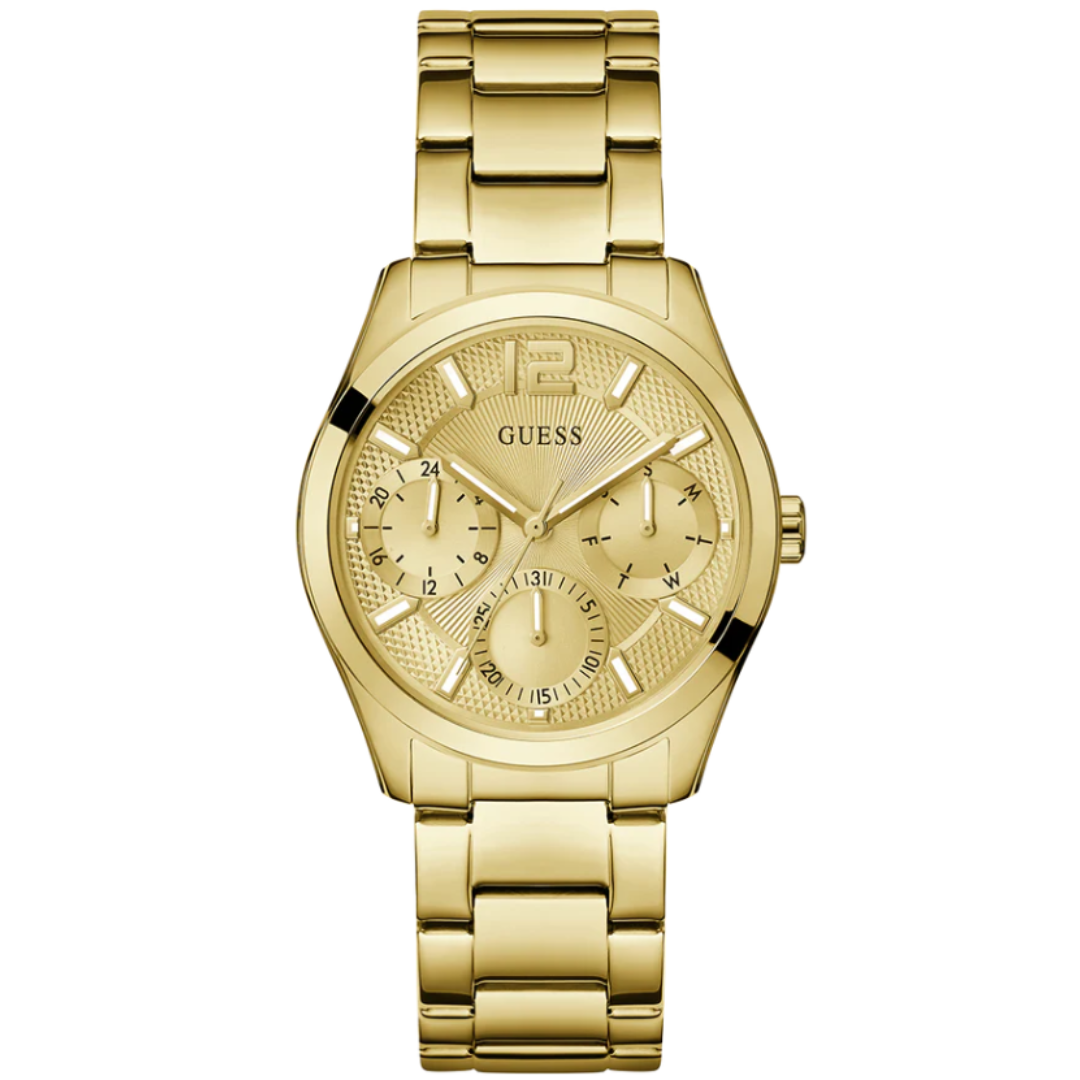 Guess GW0760L2 | Zoe Women Quartz Champagne Dial Multi-Function Stainless Steel Watch