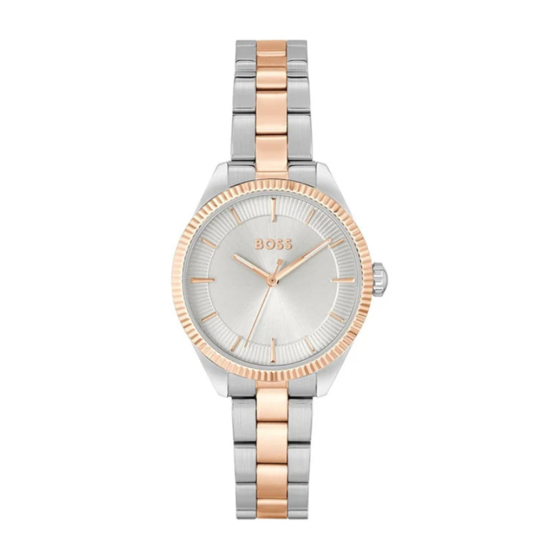 Boss 1502727 | Sage Women Quartz Silver Dial Analog Stainless Steel Watch.